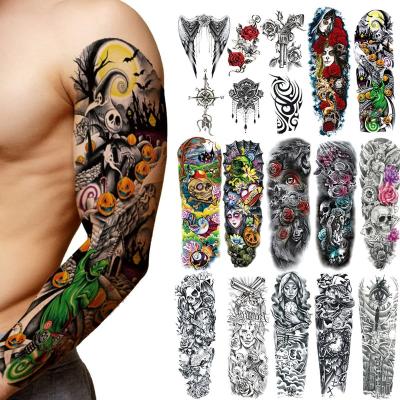 China Temporary Full harm shoulder temporarry tattoo stickers For men women girls boys beach beach body art decoration large tattoo sticker for sale