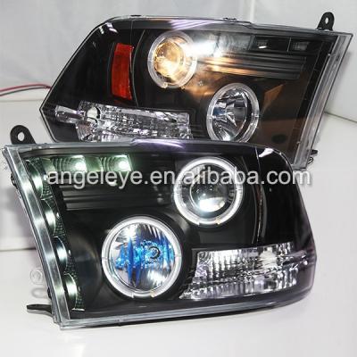 China 2009-2015 Year For Dodge Ram F1500 Angel Eyes LED Headlights Front Lights SN Style RAM for sale