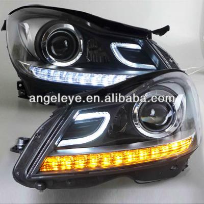 China 2012-2014 Year W204 Head Light LED Turn Lights For Mercedes-Benz LED Double Color W204 Year 2012-2014 for sale