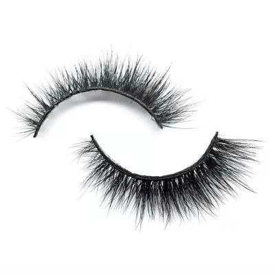 China Interesting Price Black Custom Faux Curly Stripe Factory Supply Cotton 3D Mink Different Lashes for sale