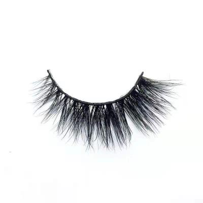 China 2021 Latest Design Black Soft Handmade Custom False Eyelashes Stripe 3d Cotton Fine Hair Natural Mink Lashes for sale