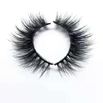 China Wholesale Durable Luxury Black Cotton Tape Curly Fluffy 3d Mink Lashes Bulk for sale