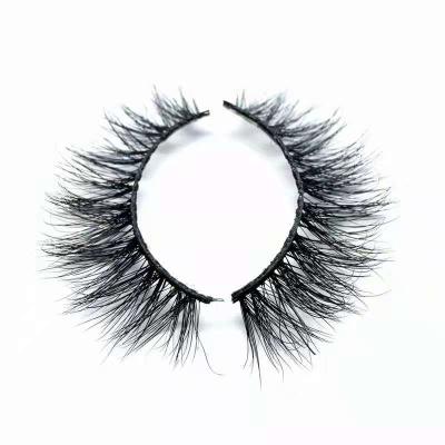 China Wholesale high quality black cotton band 3d mink eye whips black cotton band with packing for sale