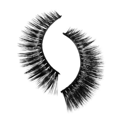 China Wholesale Bulk 3d Mink Strip Cotton Mink Lashes Full Lashes 25mm Black High Quality Strip Eyelashes for sale