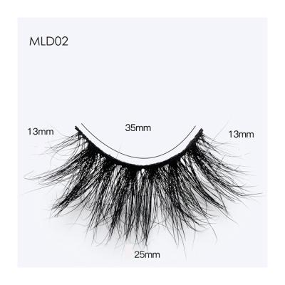 China Black Cotton Factory Direct High Quality Faux Mink Stripe Long 25mm Fluffy Lashes for sale