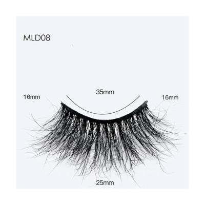 China Comfortable And Fashionable Faux Mink Cotton Black Stripe 25mm Eco Friendly Luxury Fluffy Lashes for sale