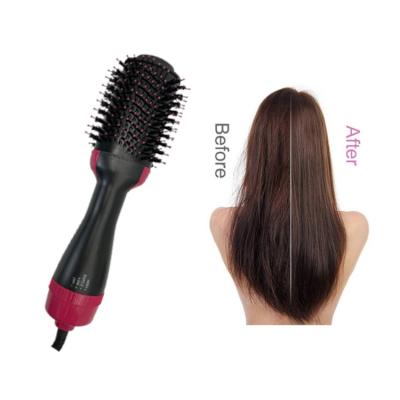 China Factory Price Manufacturer Supply Plastic Ionic Hair Dryer and Straighter 3 in 1 Electric Hair Dryer Brush Hot Comb for sale