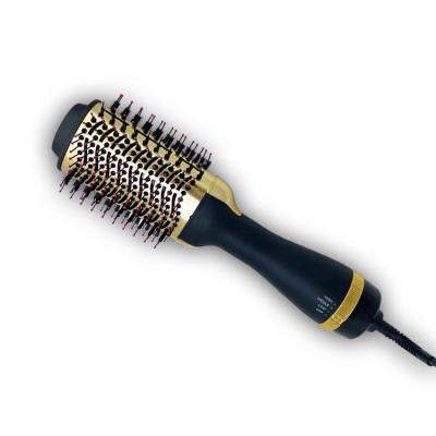 China Ionic Overheat Protection Device Drying And Styling At The Same Time Hair Dryer Brush High Quality Brush Straightener Hot Air b for sale