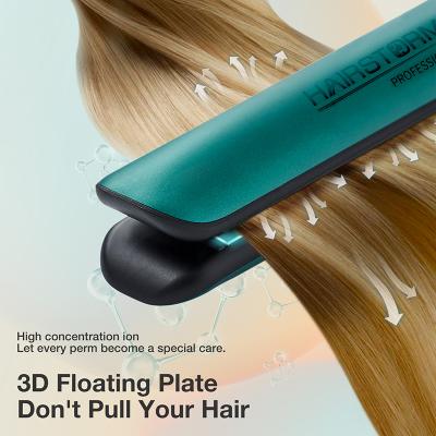 China 2021 Garage Sale Hot Titanium Flat Iron Floating Flat Iron Hair Straightener Up To 450 Degree for sale