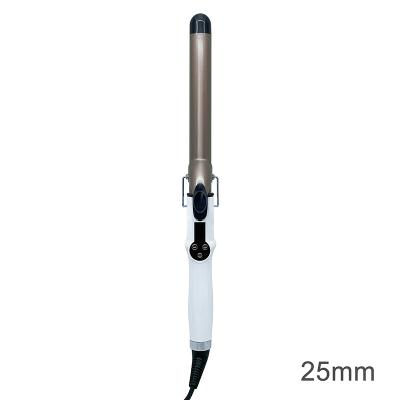 China Plastic+Aluminum factory private control nano ceramic curling iron with LCD show professional wavy hair curler wand for sale