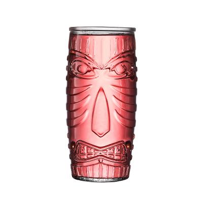 China Sustainable Oriented TIKI Cocktail Drinking Glasses Hawaiian Drinks Cups For Parties / Bar, Summer Tiki Punch Old Fashioned Tumbler for sale