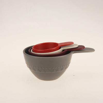 China Factory Sustainable Custom American Style White Ceramic Measuring Cups For Home Bakery for sale