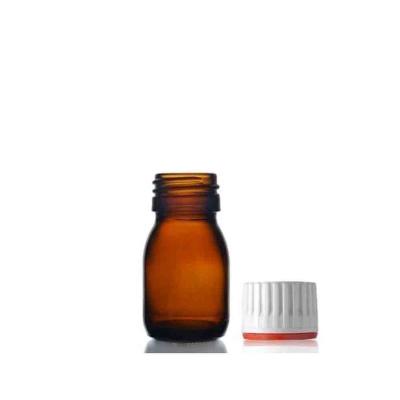 China Manufacturer Cheap Price 30ml Glass Medicine Bottle Syrup Amber Glass Syrup Bottle With Cap for sale