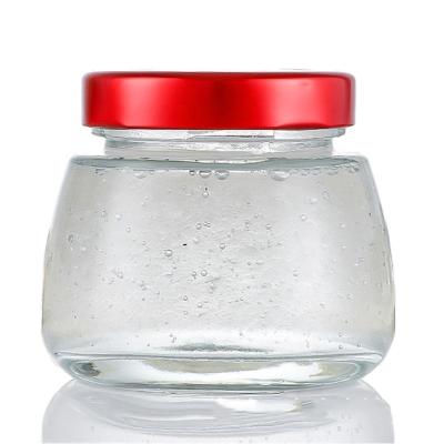 China Free Samples High Quality Bird's Nest 30ml 5ml 75ml 100ml 120ml 150ml Bottle Glass Food Jar for sale