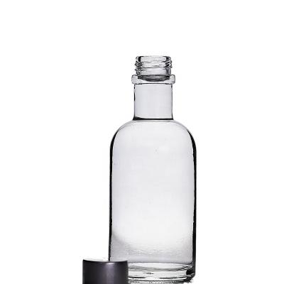 China High Quality Miniature Alcoholic Beverage Maker Bottle 120ml Luxury Glass Spirit Bottle for sale