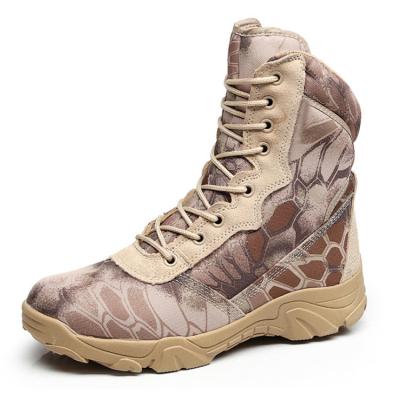 China Factory direct fashion trend camouflage military lightweight men's boots fashion boots python outdoor marine boots for sale