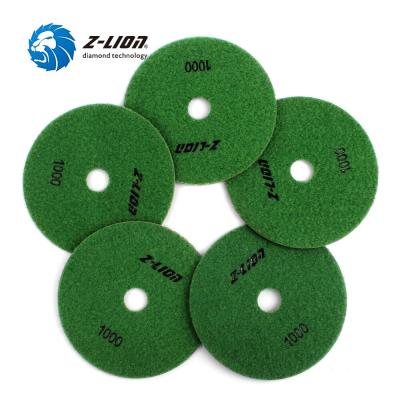 China Marble / Granite Flexible Wet Polish Pads / Z-LION Concrete Premium Resin Bond For Stone for sale