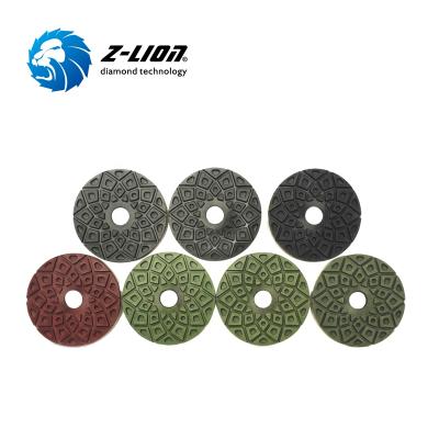 China Granite Zlion Marble Edge Tool Edge Polishing Buffing Polishing Discs for sale