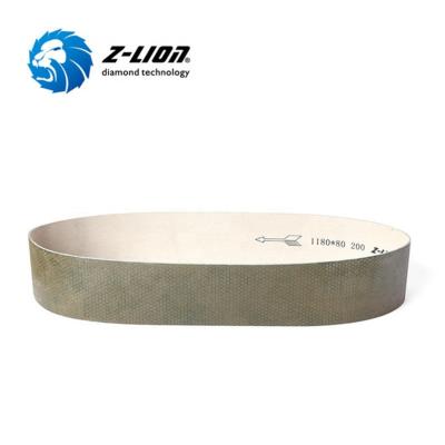 China Z-LION Ceramic Stone/Concrete/Glass/Abrasive Belts Ceramic Sanding Belt For Stone for sale