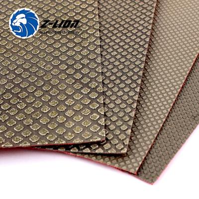 China Z-lion High Performance 90*55mm Plated Diamond Abrasive Polishing Sheets High Quality For Stone Ceramic Glass for sale