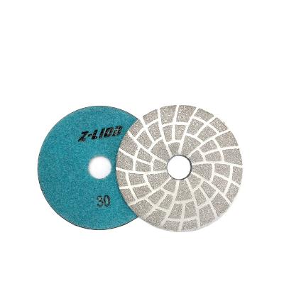 China High Efficiency Z-LION Vacuum Welded Diamond Flexible Polishing Pads for sale