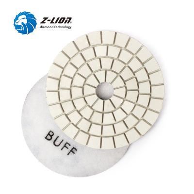 China Z-lion 125mm High Quality High Performance Diamond Granite Buff Polishing Disc for sale