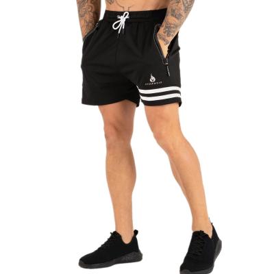 China Wholesale Manufacturer Drawstring Comfortable White Black Comfortable Mens Sport Zipper Pocket Shorts QUICK DRY for sale