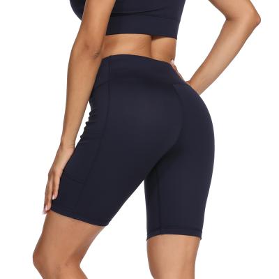 China Factory Wholesale Breathable Summer Popular Comfortable Breathable Sports With Pockets Womens Yoga Shorts for sale