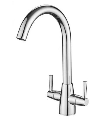 China Sense Faucets Dual To Handle High Quality Brass Faucet Bathroom Gooseneck Swing Faucet (R18) for sale