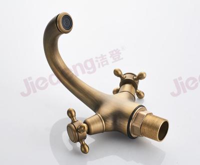 China Brass Faucets U21 Thermostatic Antique Double Handle Basin Faucet (Mixing Tap) for sale