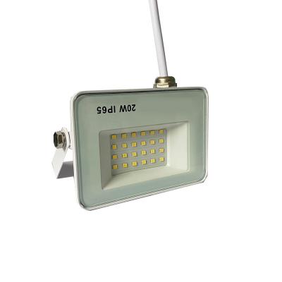 China White DOB floodlight 20W 90%real power factor0.9 fixtures IP65 IP66 factory outdoor waterproof/black color direct sale for sale