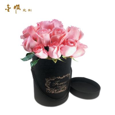 China Hot Sale Biodegradable Flower Paper Cylinder Cardboard Gift Box Round Packaging Cylinder Box for sale