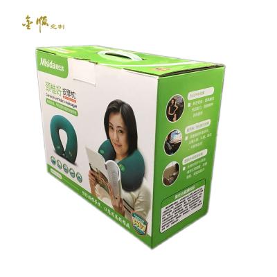 China Biodegradable Custom Printed Eco - Friendly Colorful Corrugated Paper Packaging Box With Handle for sale