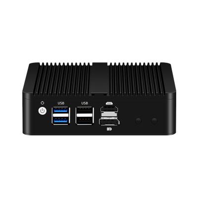 China Inter N100 DDR5 16GB Mini Firewall PC With Linux Four LAN Software Router for sale