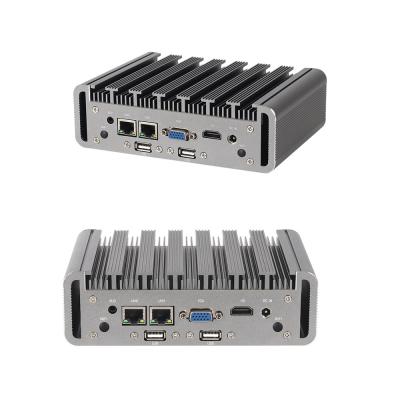 China Intel Celeron J6412 And Core i5-6200U Mini PC Fanless Industrial Support OEM And ODM for sale