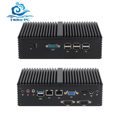 China Dual Ethernet 3COM DDR3L Industrial Fanless Mini PC Intel Celeron J1900 for sale