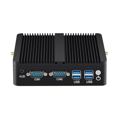 China Intel Mini Industrial Fanless PC With DDR4 8G MSATA SSD Dual LAN HD Display Linux for sale