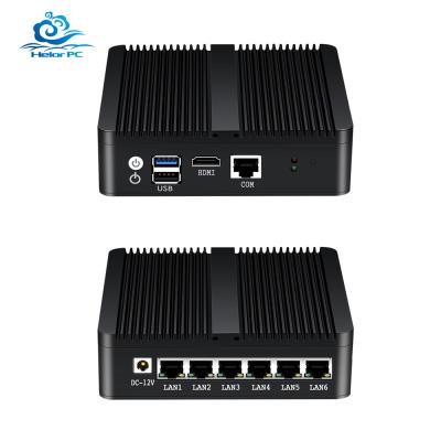 China 6 Gigabit Ethernet RJ45 J1900 Firewall Router Ubuntu Desktop Router With WiFi for sale