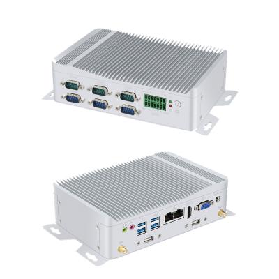 China Intel Core i3 Industrial Fanless PC Mini PC With GPIO And DDR4 16G 6COM for sale