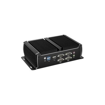 China 4 Core 8 Threads Mini Fanless PC Intel Core I7 1195G7 Met Dual LAN 6COM DDR4 Te koop