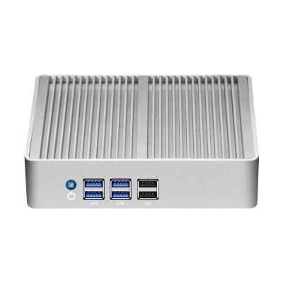 Cina Mini PC senza ventole Intel Core con RAM DDR3 fino a 8 GB e 8 interfacce USB per la casa in vendita