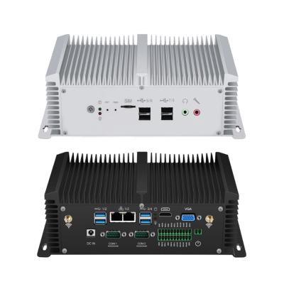 China Embedded Industrial Fanless PC ondersteunt 3G 4G module met Dual LAN Dual COM Te koop