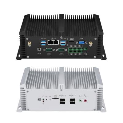 China Dual LAN Dual COM Fanless Industrie-PC mit Doppelkanal DDR4 Windows 10 Linux zu verkaufen