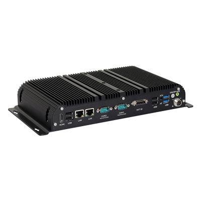 China Dual LAN Dual COM Fanless PC met DDR4 32G Intel Celeron J4125 J6412 Mini PC Te koop