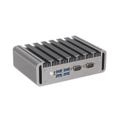 China Intel Celeron J6412 PC industrial con doble COM doble LAN y Linux en venta