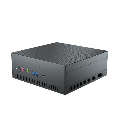 China AMD Athlon Gold 3150U Black Mini PC With Aluminum Alloy Chassis For Home Office for sale