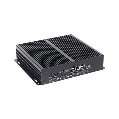 China Intel Pentium 2117U Fanless Industrial PC met 4COM-poorten Linux ondersteunt HD-scherm Te koop