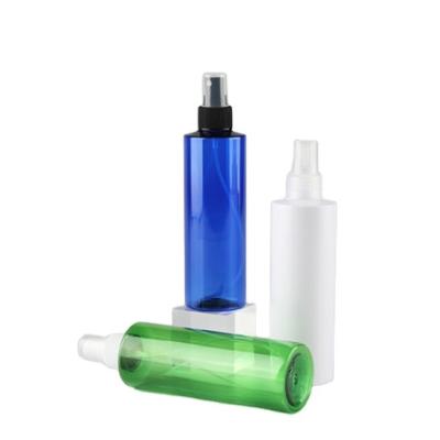 China Personal Care 250ml Square Shoulder Spray Bottle PET Plastic Cosmetic Pressure Cleaner Spray Bottle for sale