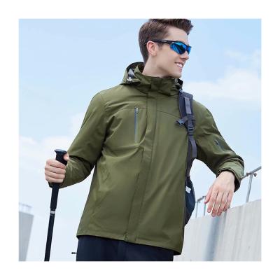 China Breathable Cycling Color Matching Jacket Waterproof And Warm Detachable Hat With Collar Parker Jacket Men for sale