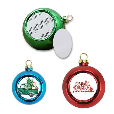 China Wholesale Christmas Baubles Custom Logo Blank Christmas Baubles Sublimation Ornaments Christmast Ornament 8cm for sale